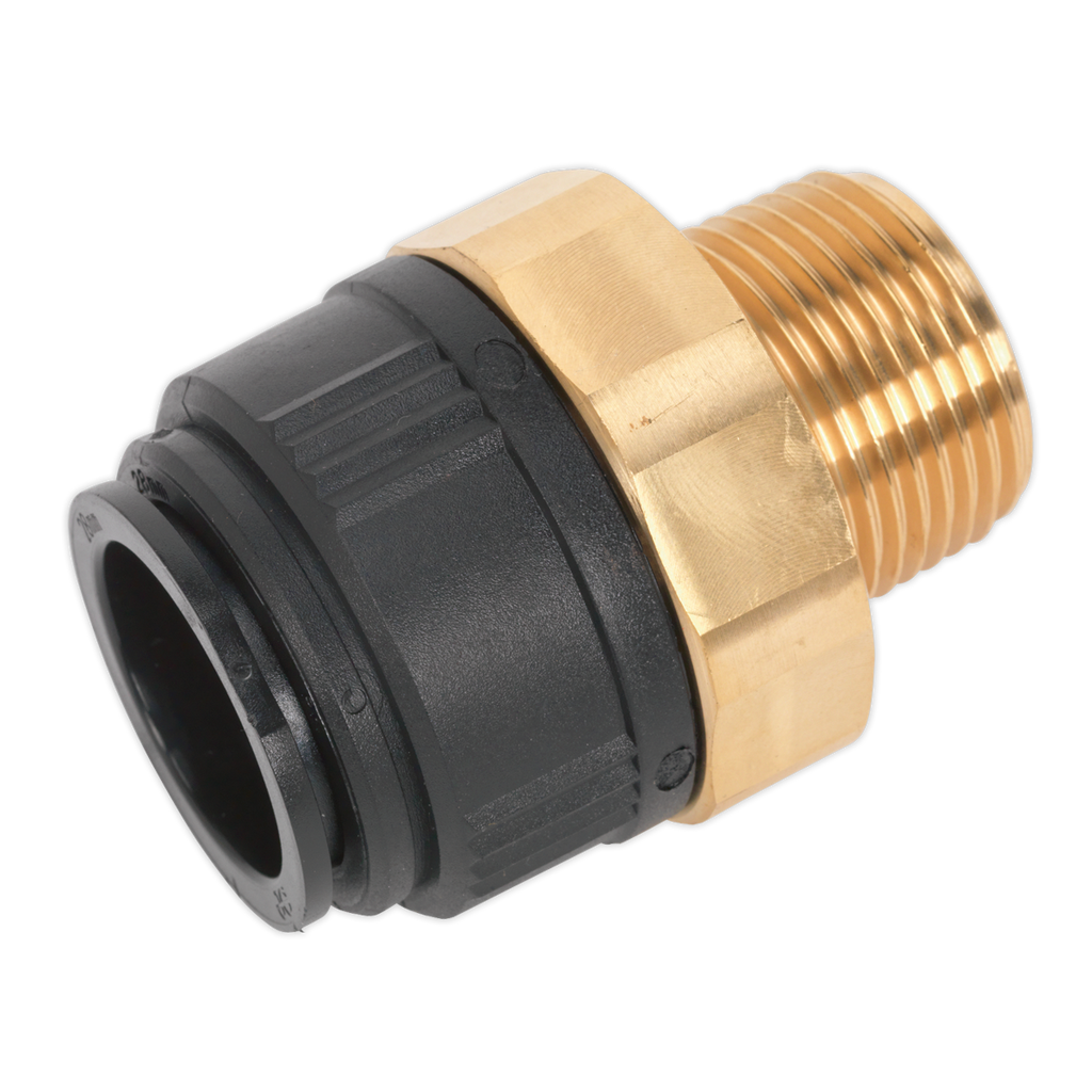 John Guest® Brass Straight Adaptor 28mm x 1"BSPT