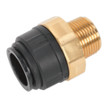 John Guest® Brass Straight Adaptor 28mm x 1"BSPT