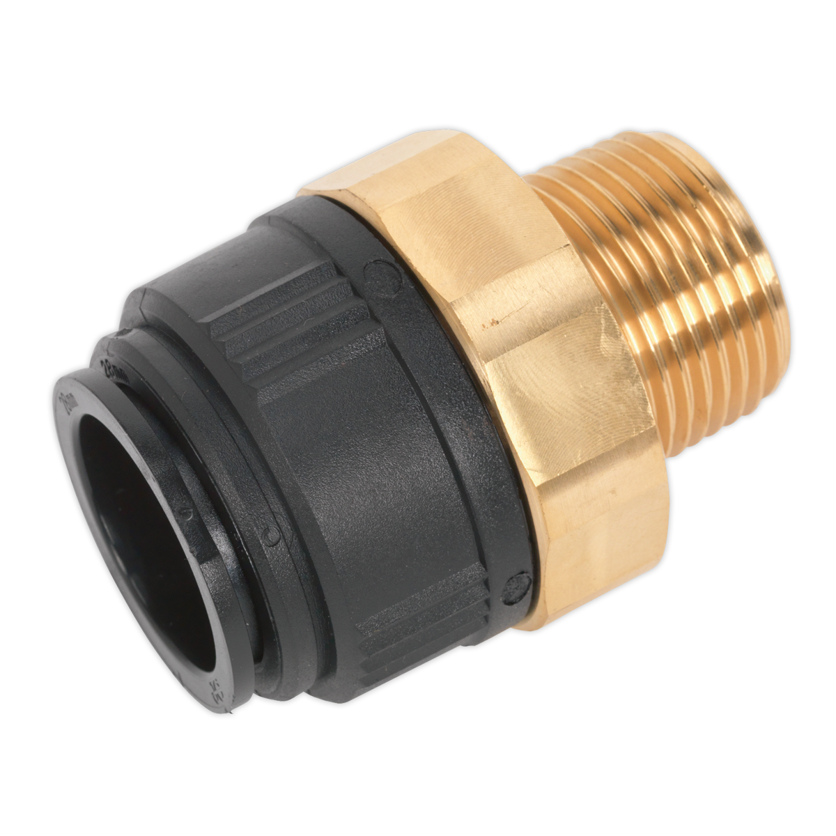 John Guest® Brass Straight Adaptor 28mm x 1"BSPT