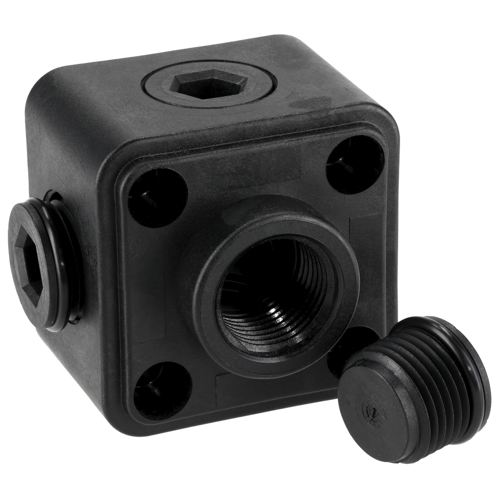 John Guest® Porting Block 5 x 1/2"BSP Connection