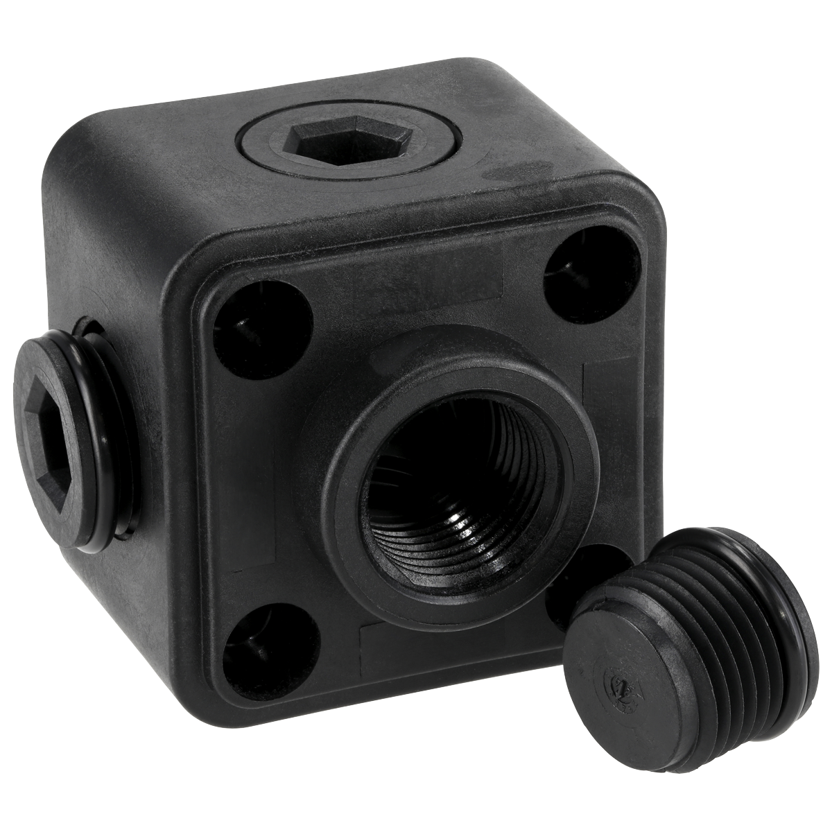 John Guest® Porting Block 5 x 1/2"BSP Connection
