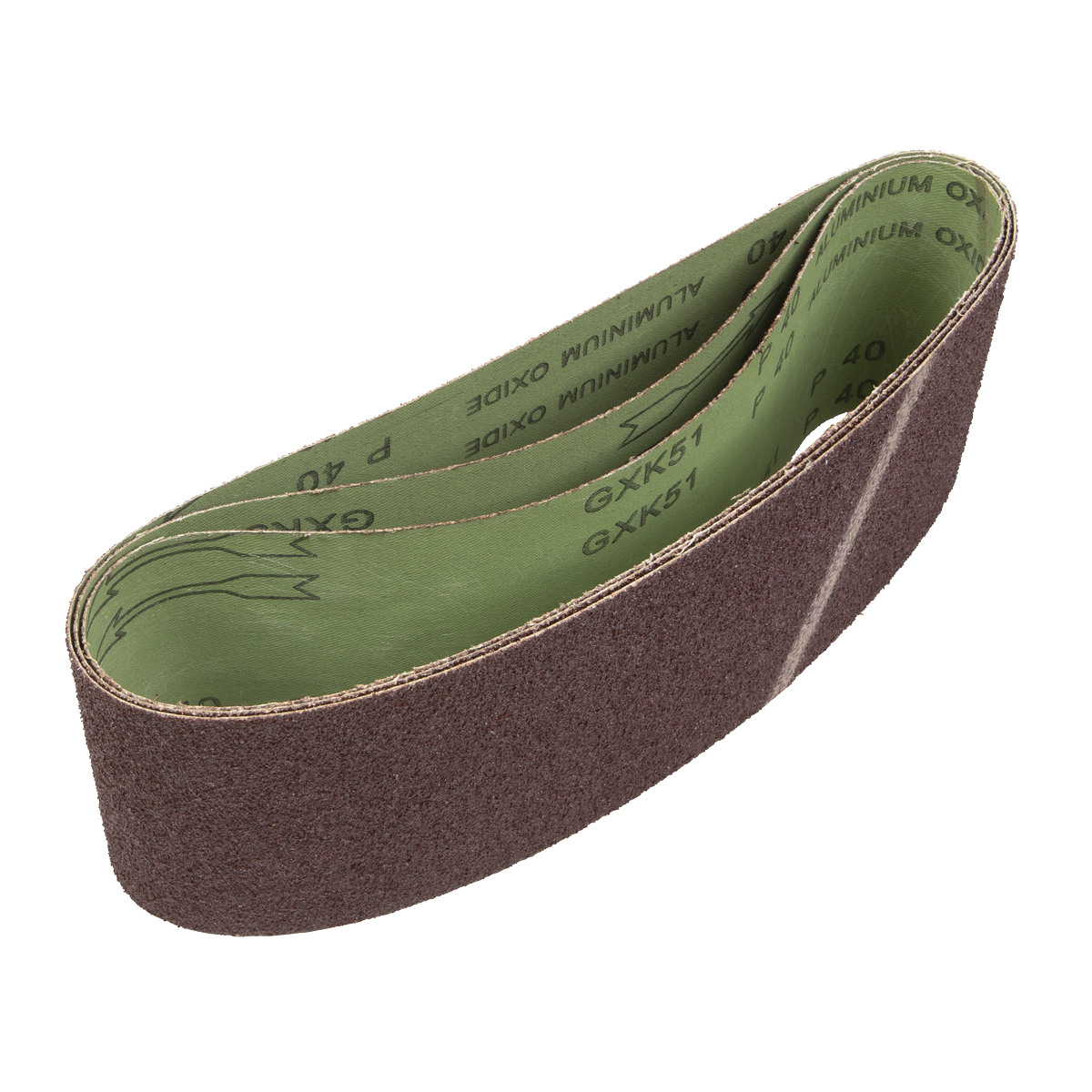 100 x 610mm Sanding Belt 40Grit - Pack of 3