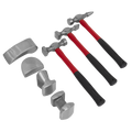 Drop-Forged Panel Beating Set with Fibreglass Shafts 7pc