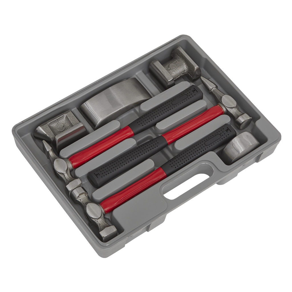 Drop-Forged Panel Beating Set with Fibreglass Shafts 7pc
