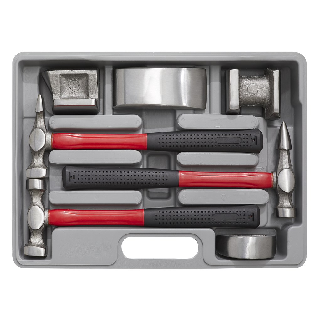 Drop-Forged Panel Beating Set with Fibreglass Shafts 7pc