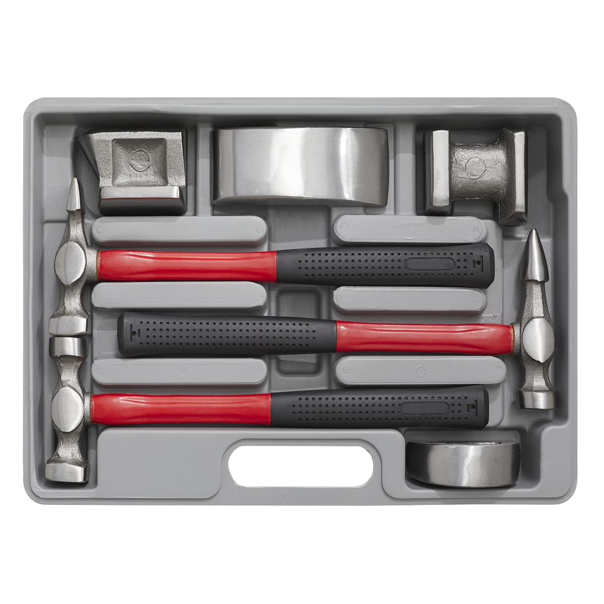 Drop-Forged Panel Beating Set with Fibreglass Shafts 7pc