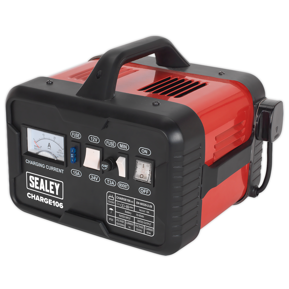12/24V Battery Charger, 8A (CHARGE106)