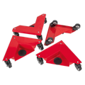 Corner Transport Dollies 150kg Capacity - Set of 4