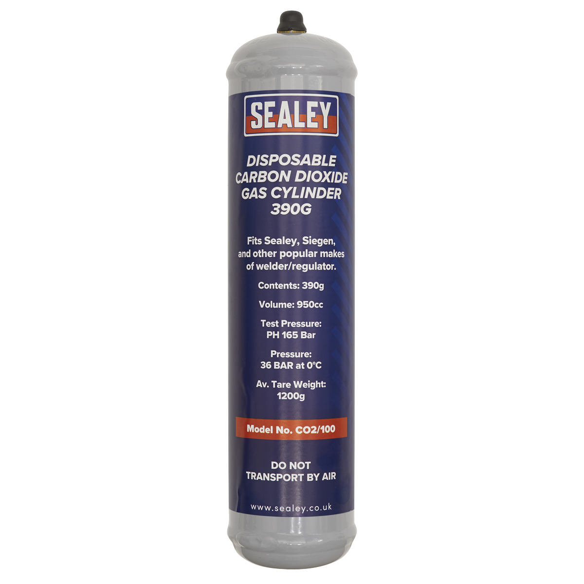 Disposable Carbon Dioxide Gas Cylinder 390g