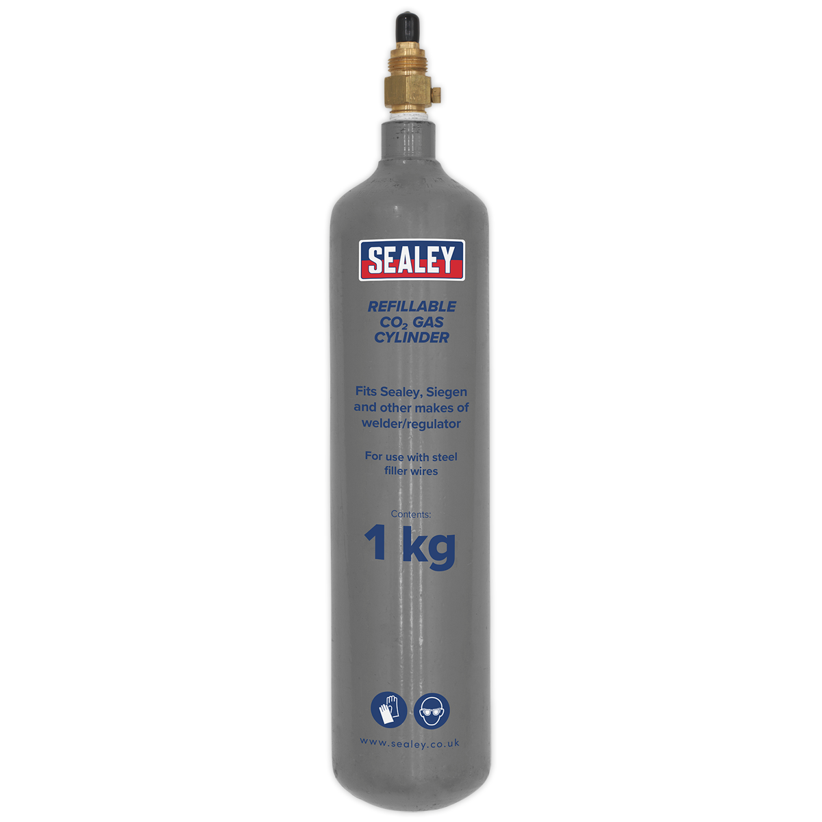 Refillable Carbon Dioxide Gas Cylinder 1kg