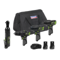 4 x SV10.8 Series Cordless Power Tool Kit 10.8V - 2 Batterie