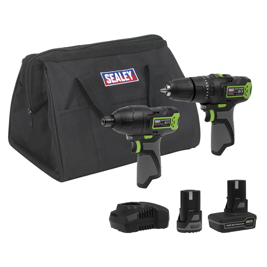 2 x SV10.8 Series Power Tool Kit 10.8V - 2 Batteries & Euro