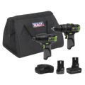 2 x SV10.8 Series Power Tool Kit 10.8V - 2 Batteries & Euro
