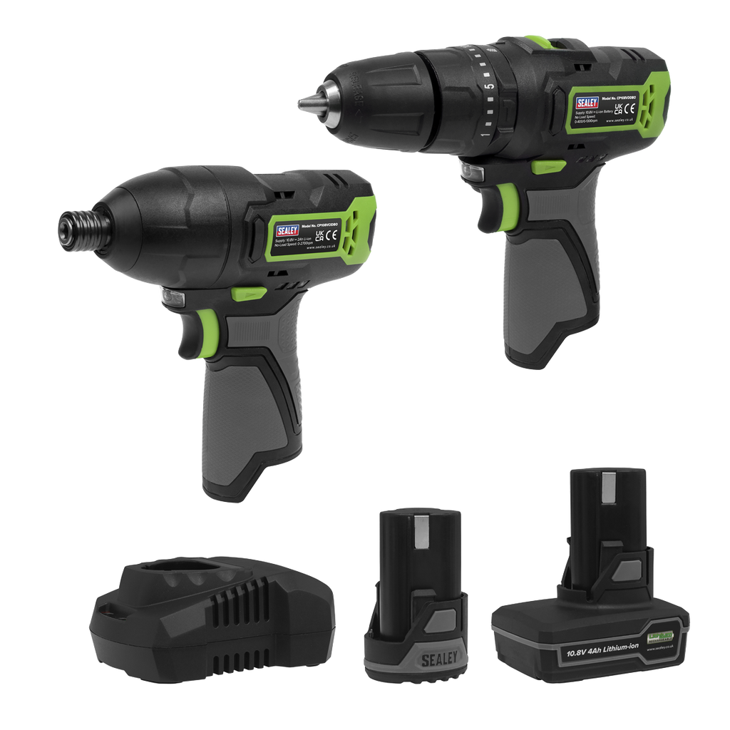 2 x SV10.8 Series Power Tool Kit 10.8V - 2 Batteries & Euro