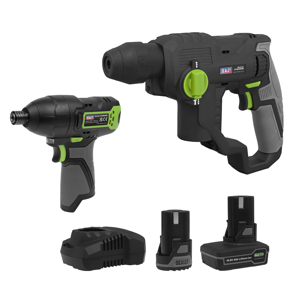 2 x SV10.8 Series Cordless Power Tool Kit 10.8V - 2 Batteries