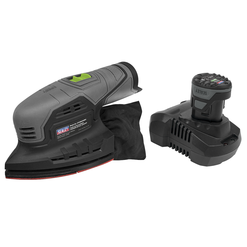 SV10.8 Series 150mm Cordless Detail Sander Kit 10.8V 2Ah