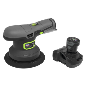 Sealey CP108VSP SV10.8 Series Cordless Dual Action Sander Polisher Kit 10.8V, 150mm Diameter