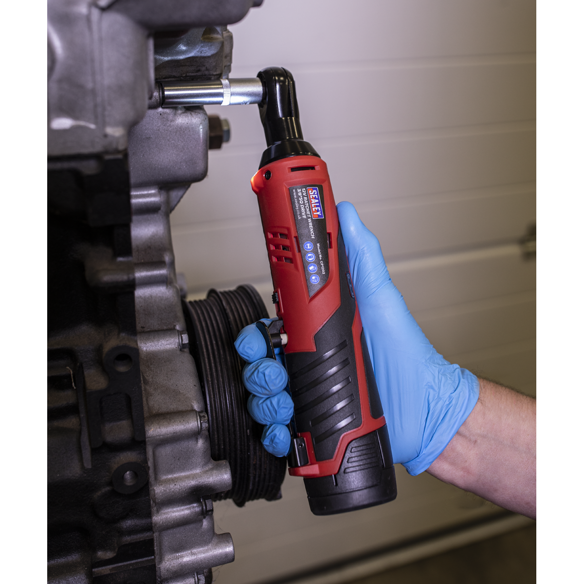 SV12 Series 3/8"Sq Drive Cordless Ratchet Wrench Kit 12V 2Ah