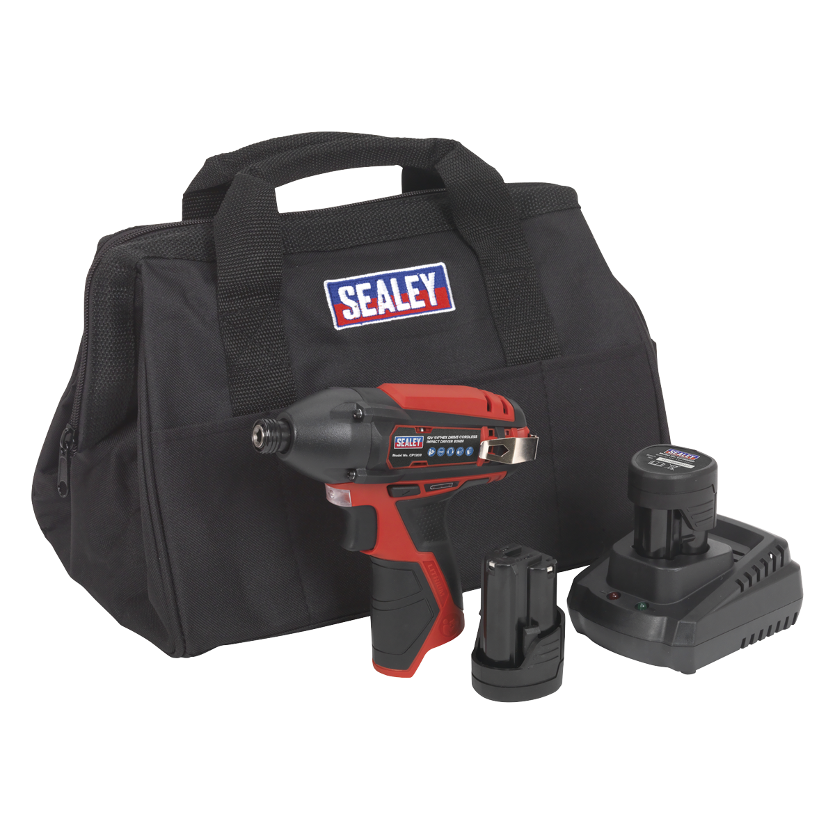 SV12 Series 1/4"Hex Drive Cordless Impact Driver Kit 12V 2Ah