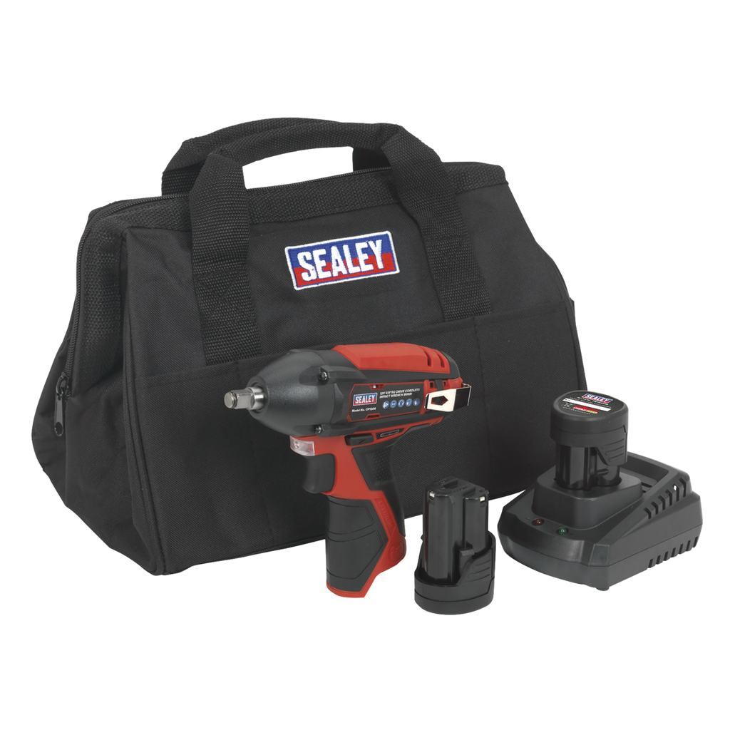 SV12 Series 3/8"Sq Drive Cordless Impact Wrench Kit 12V 2Ah