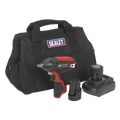 SV12 Series 3/8"Sq Drive Cordless Impact Wrench Kit 12V 2Ah