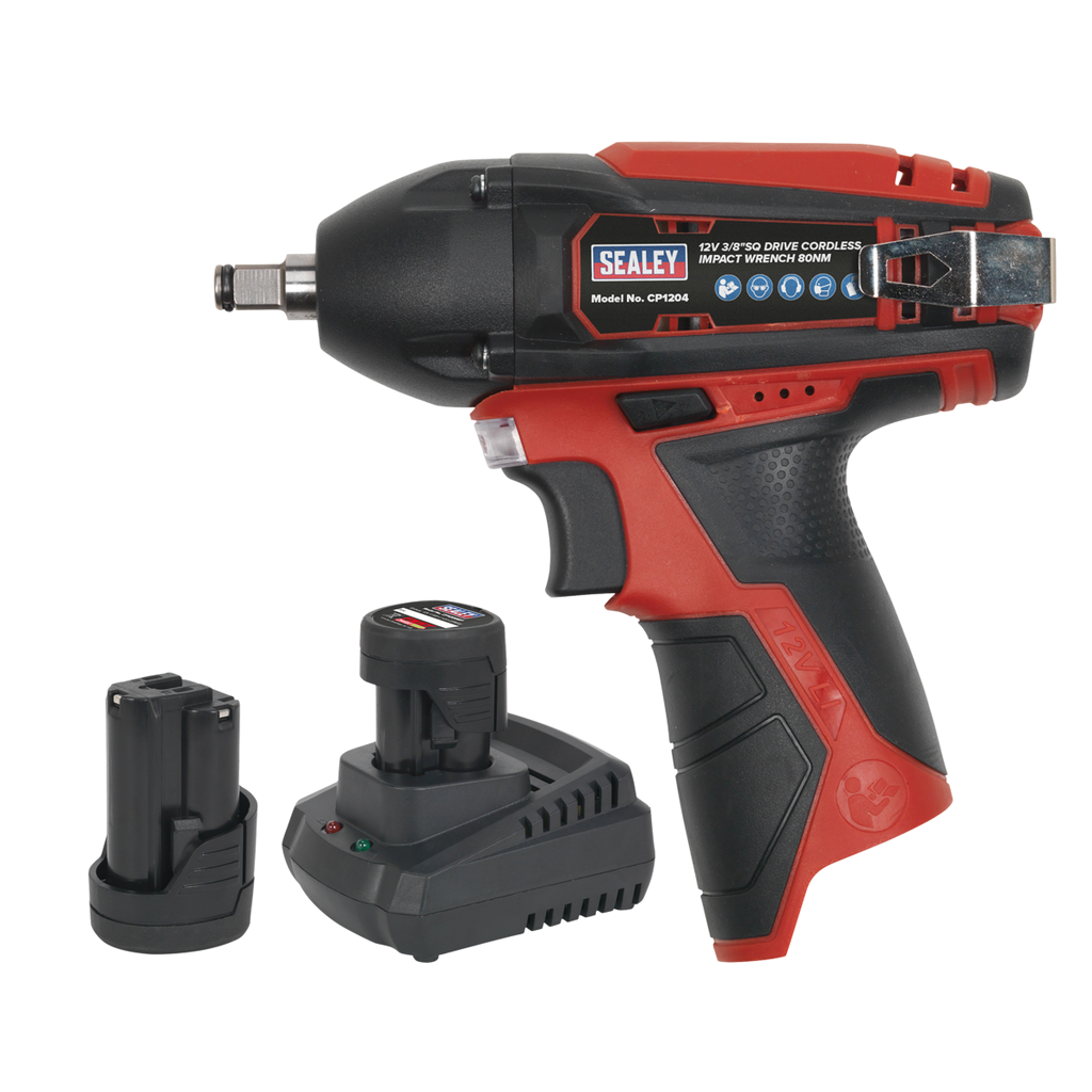 SV12 Series 3/8"Sq Drive Cordless Impact Wrench Kit 12V 2Ah