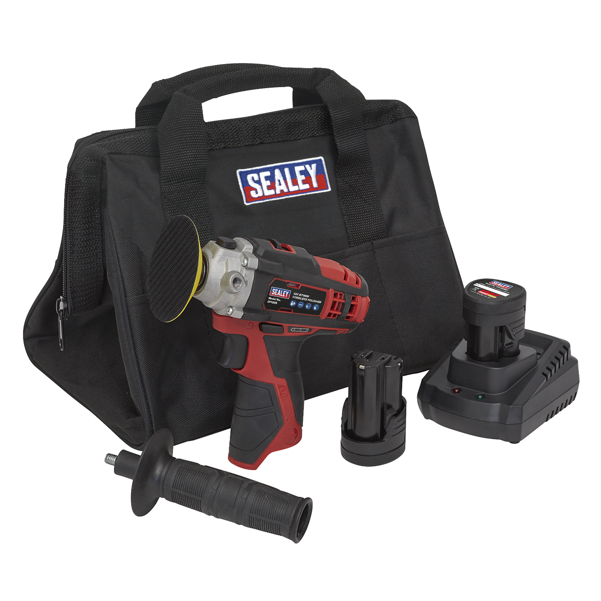 SV12 Series 71mm Cordless Polisher Kit 12V 2Ah - 2 Batteries