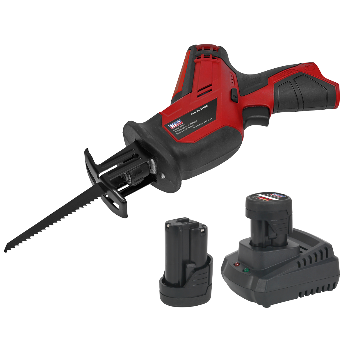 SV12 Series Cordless Reciprocating Saw Kit 12V 2Ah - 2 Batteries