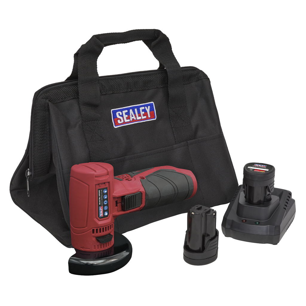 SV12 Series 75mm Cordless Angle Grinder Kit 12V 2Ah - 2 Batt