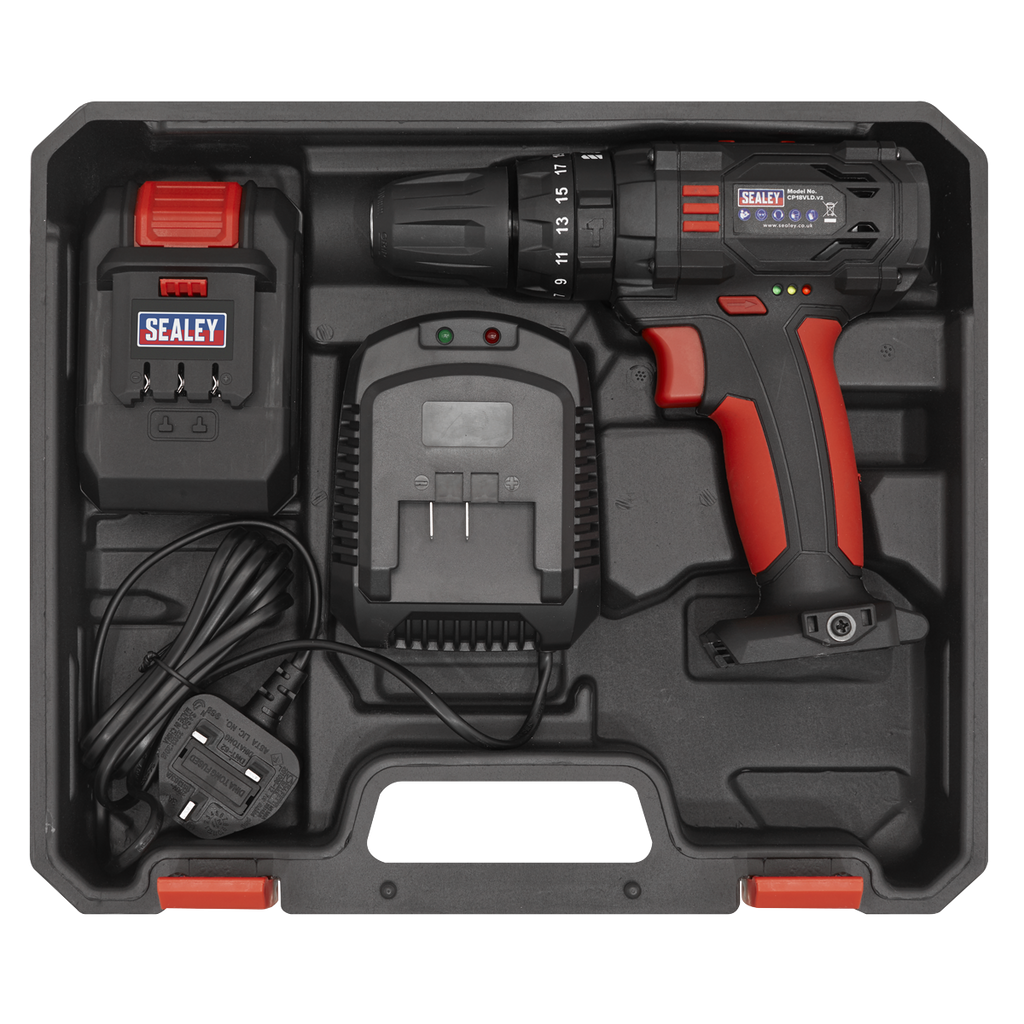 10mm Cordless Combi Drill 18V