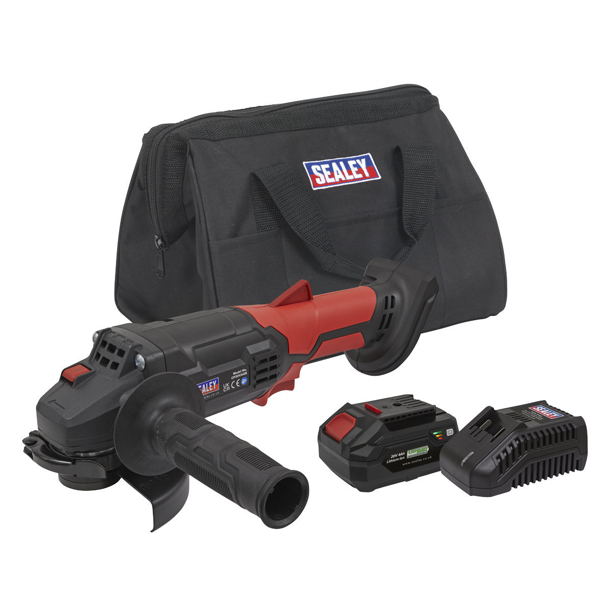 SV20 Series 115mm Cordless Angle Grinder Kit 20V 4Ah