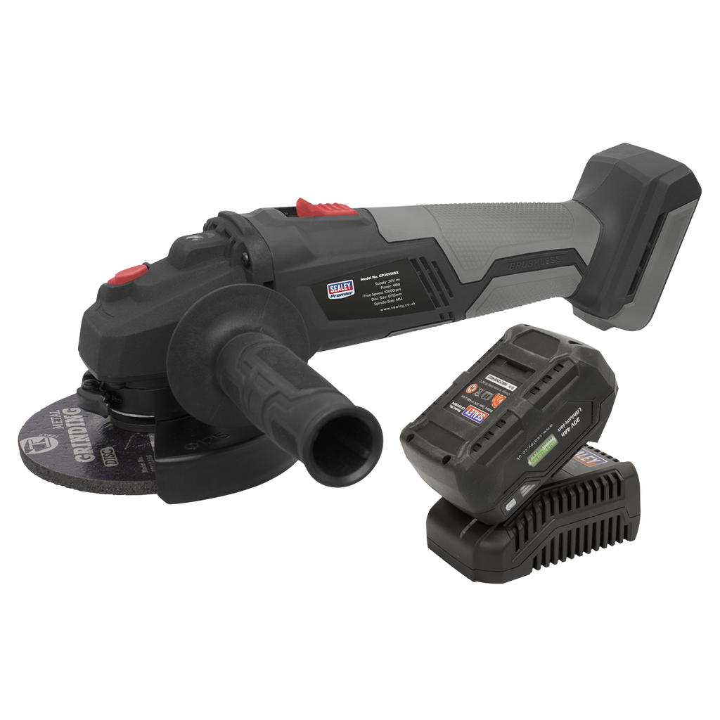 Premier SV20 Series 115mm Brushless Cordless Angle Grinder K