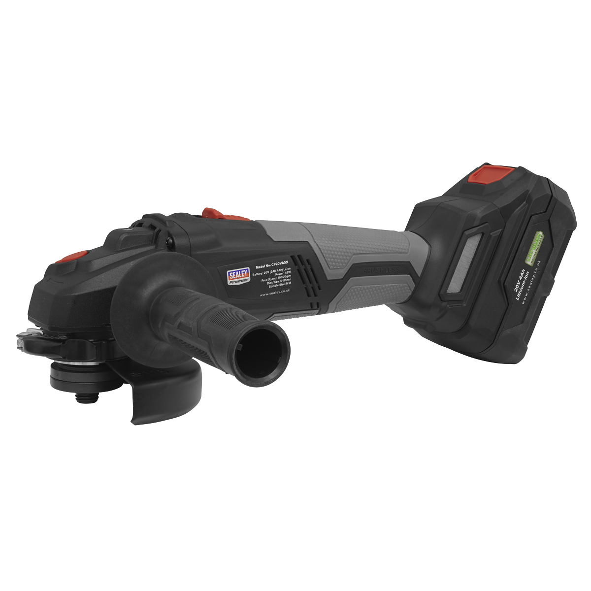 Premier SV20 Series 115mm Brushless Cordless Angle Grinder 2