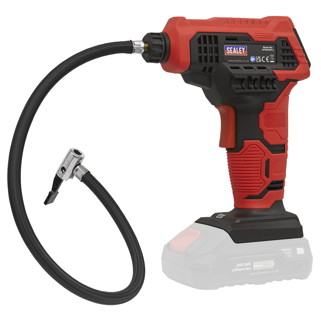 SV20 Series Cordless Tyre Inflator Kit 20V 2Ah
