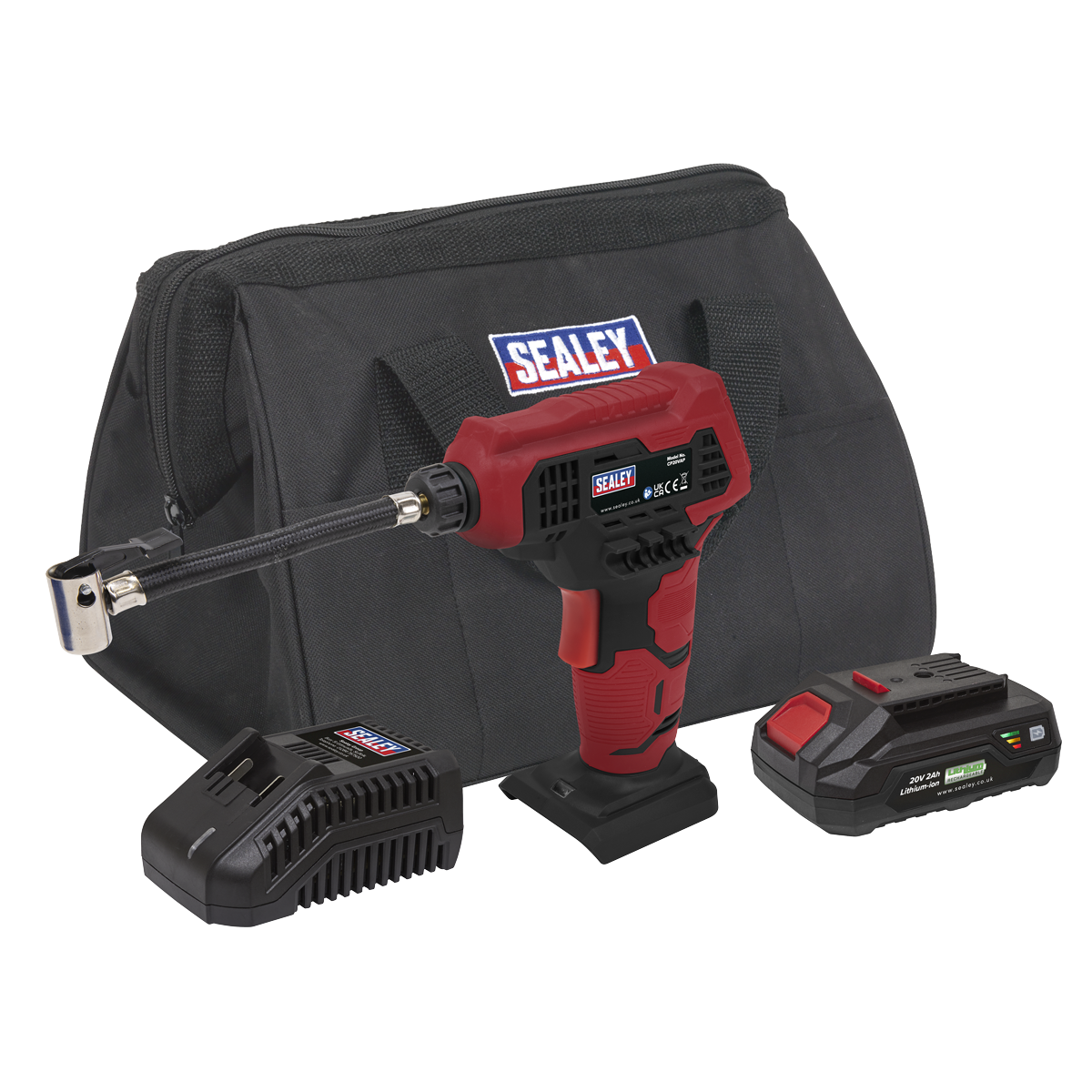 SV20 Series Cordless Tyre Inflator Kit 20V 2Ah