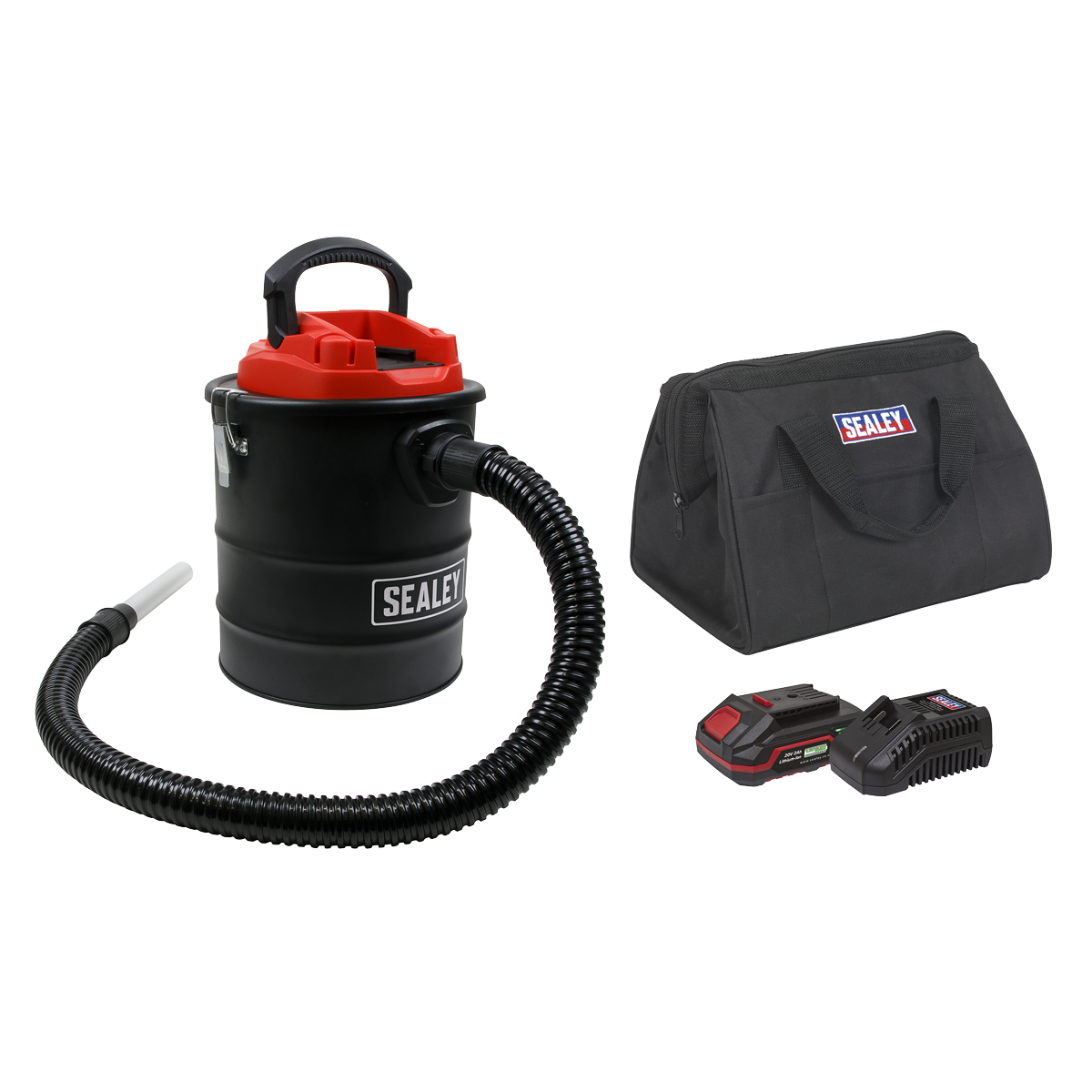 SV20 Series 15L Cordless Handheld Ash Vacuum Cleaner Kit 20V 2Ah SV20