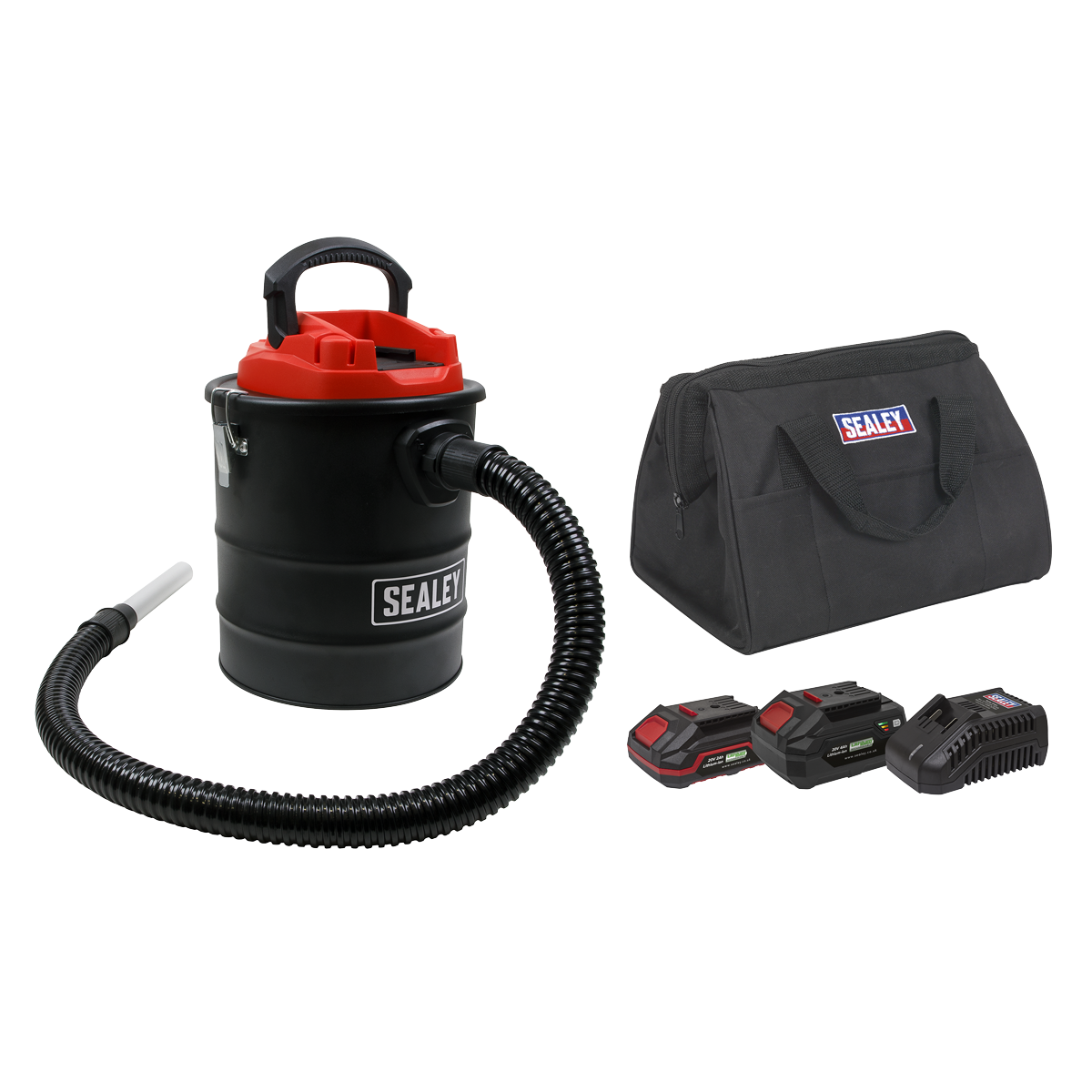SV20 Series 15L Cordless Handheld Ash Vacuum Cleaner Kit 20V Kit - 2 Batteries