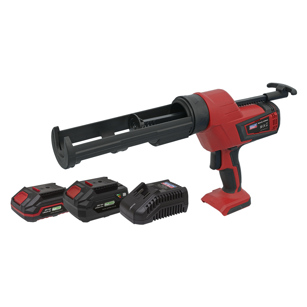 SV20 Series 310ml Cordless Caulking Gun Kit 20V - 2 Batterie