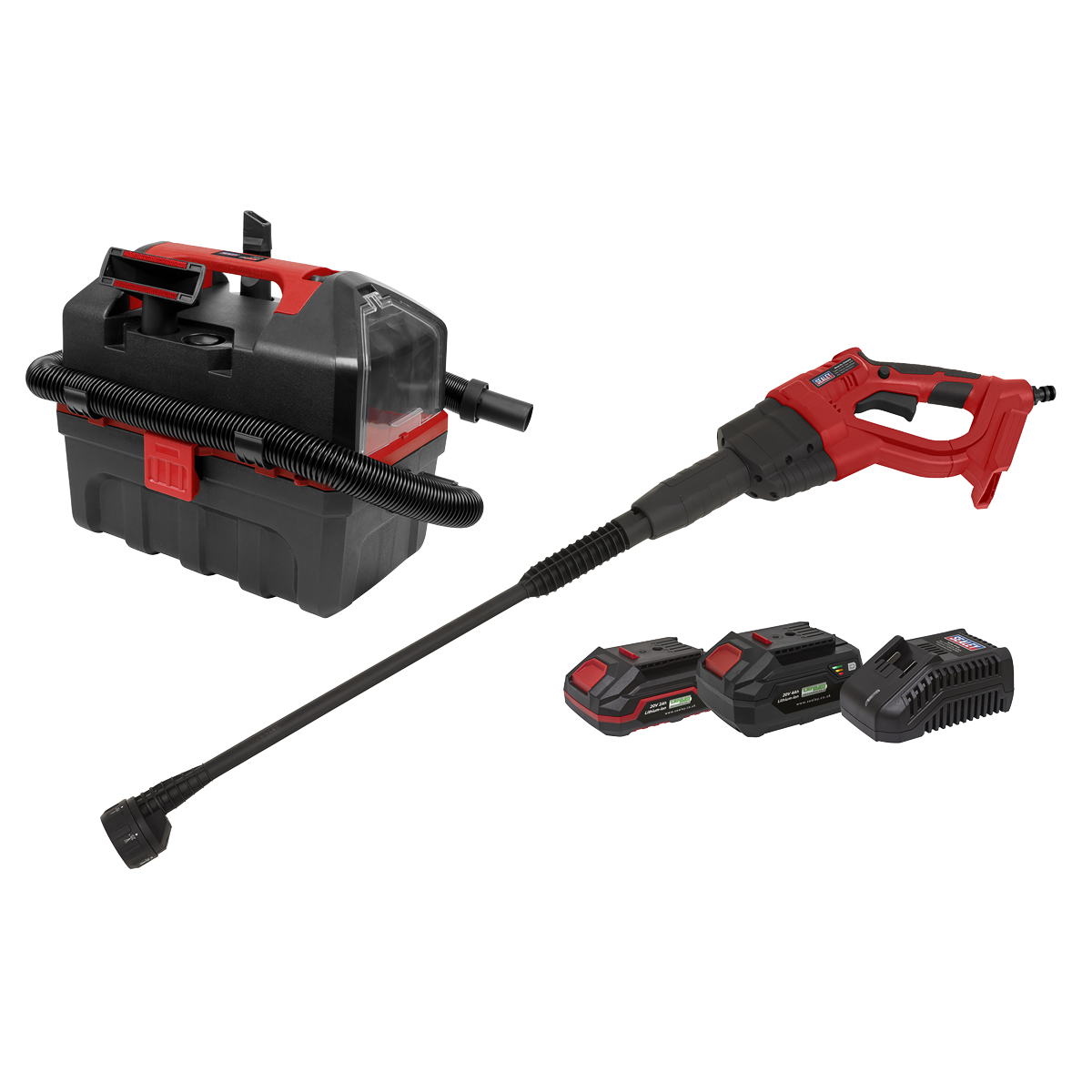 2 x SV20 Series Cordless Power Tool Car Cleaning Kit 20V - 2 Batteries