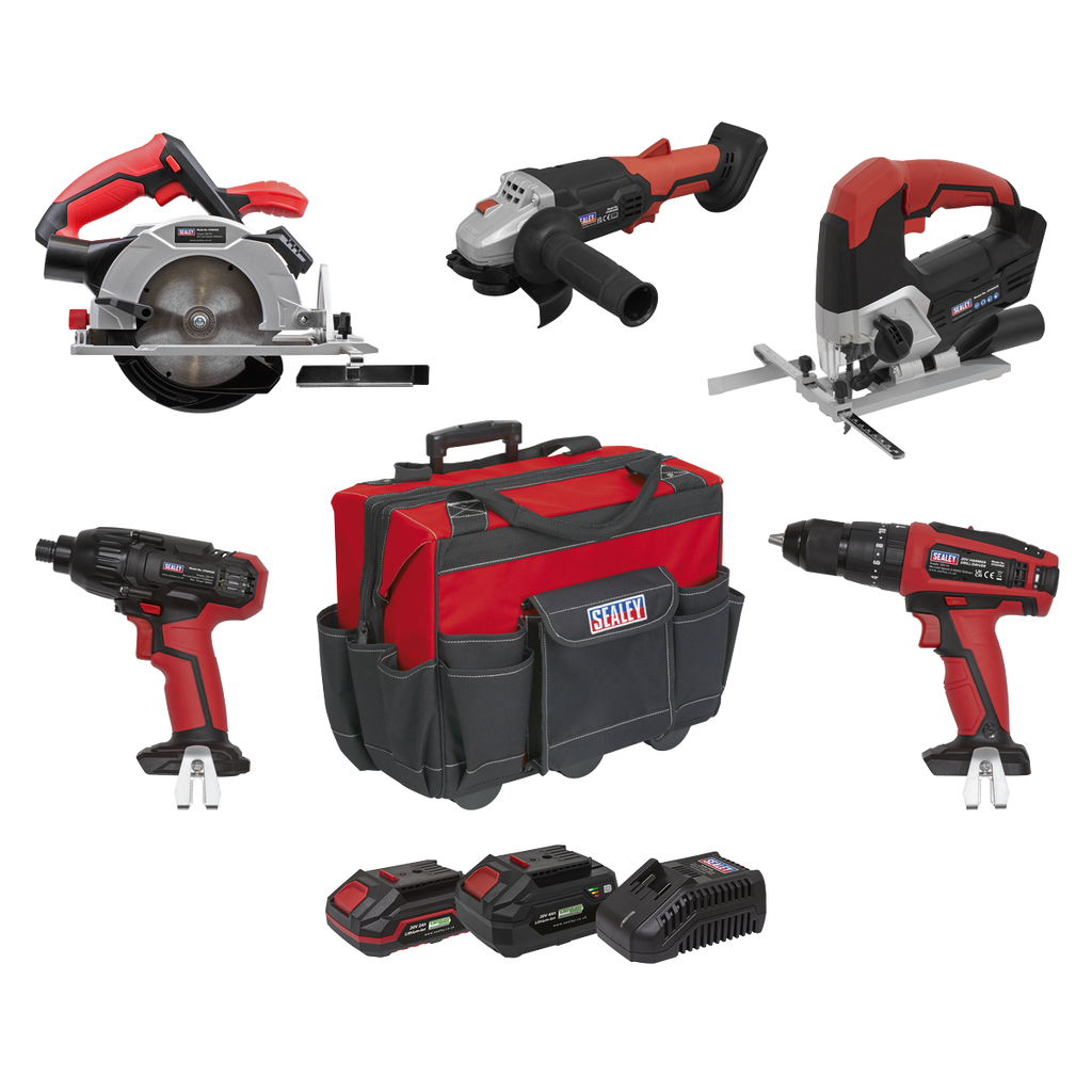 5 x SV20 Series Cordless Power Tool Combo Kit - 2 Batteries
