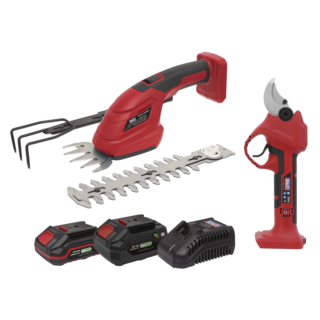 2 x SV20 Series Cordless Power Tool Gardening Kit 20V - 2 Ba