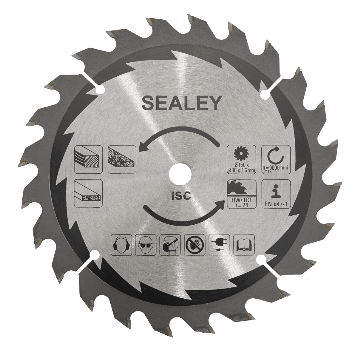 150mm Cut-Off Saw Blade 1.6mm/10mm 24tpu