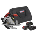 SV20 Series 150mm Cordless Circular Saw Kit 20V - 2 Batterie