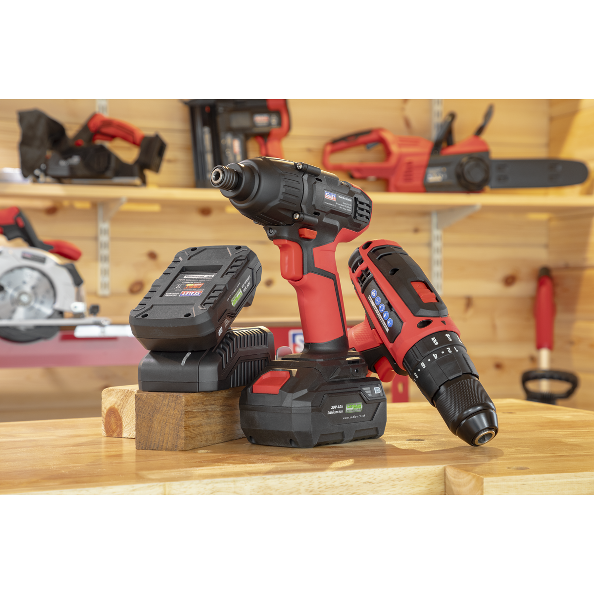 2 x SV20 Series Cordless Power Tool Kit 20V - 2 Batteries