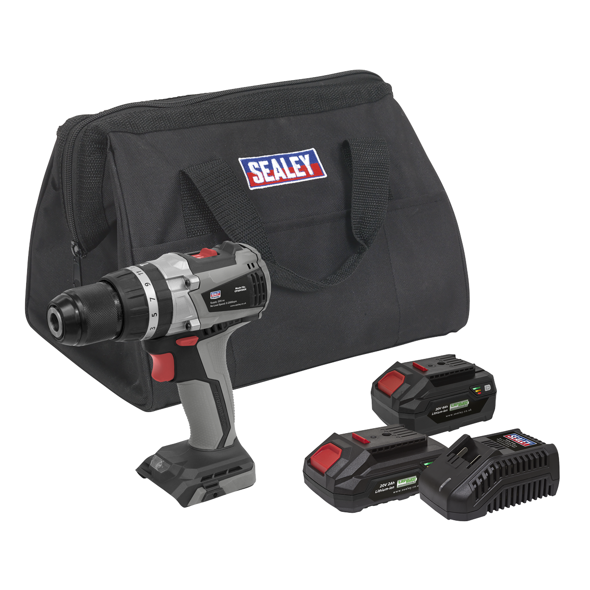 Premier SV20 Series 13mm Brushless Cordless Combi Drill Kit 20V - 2 Batteries