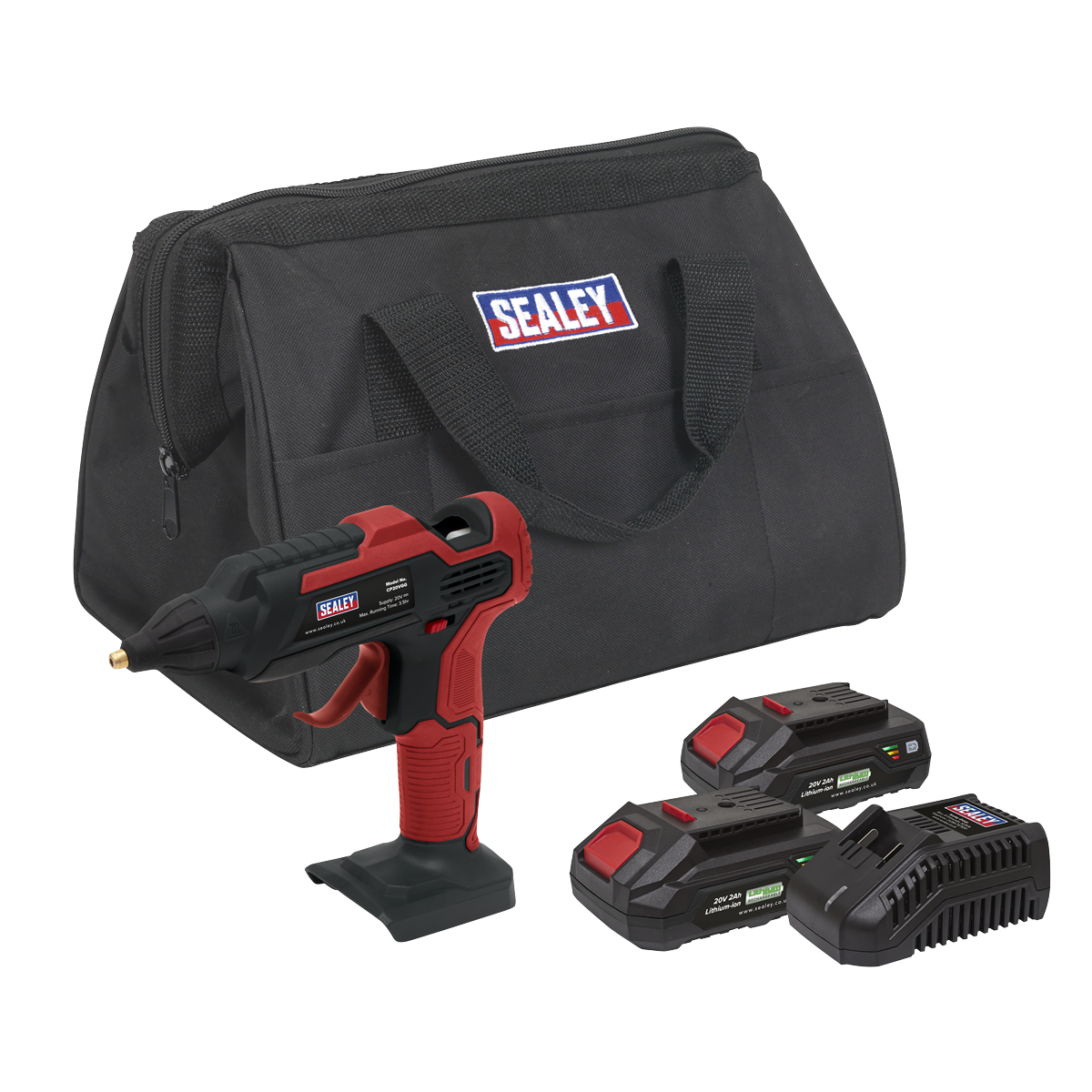 SV20 Series Cordless Glue Gun Kit 20V 2Ah - 2 Batteries