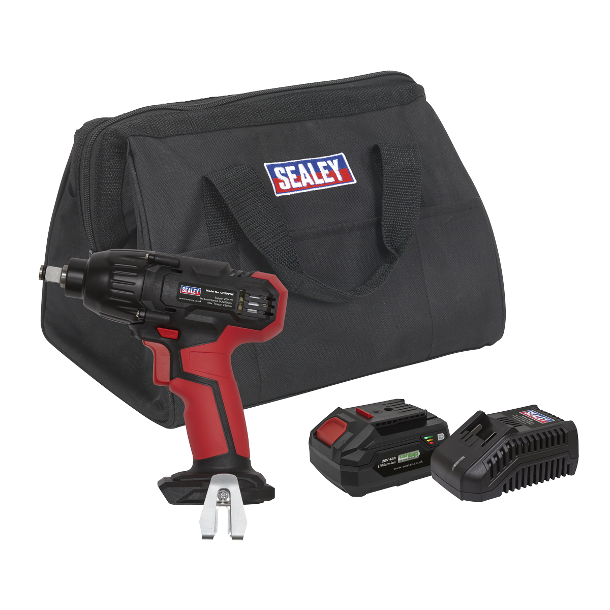 SV20 Series 1/2"Sq Drive Impact Wrench Kit 20V 4Ah