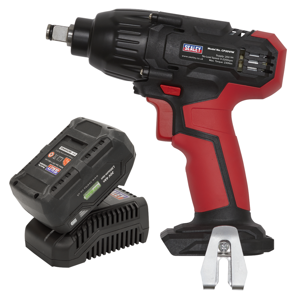 SV20 Series 1/2"Sq Drive Impact Wrench Kit 20V 4Ah
