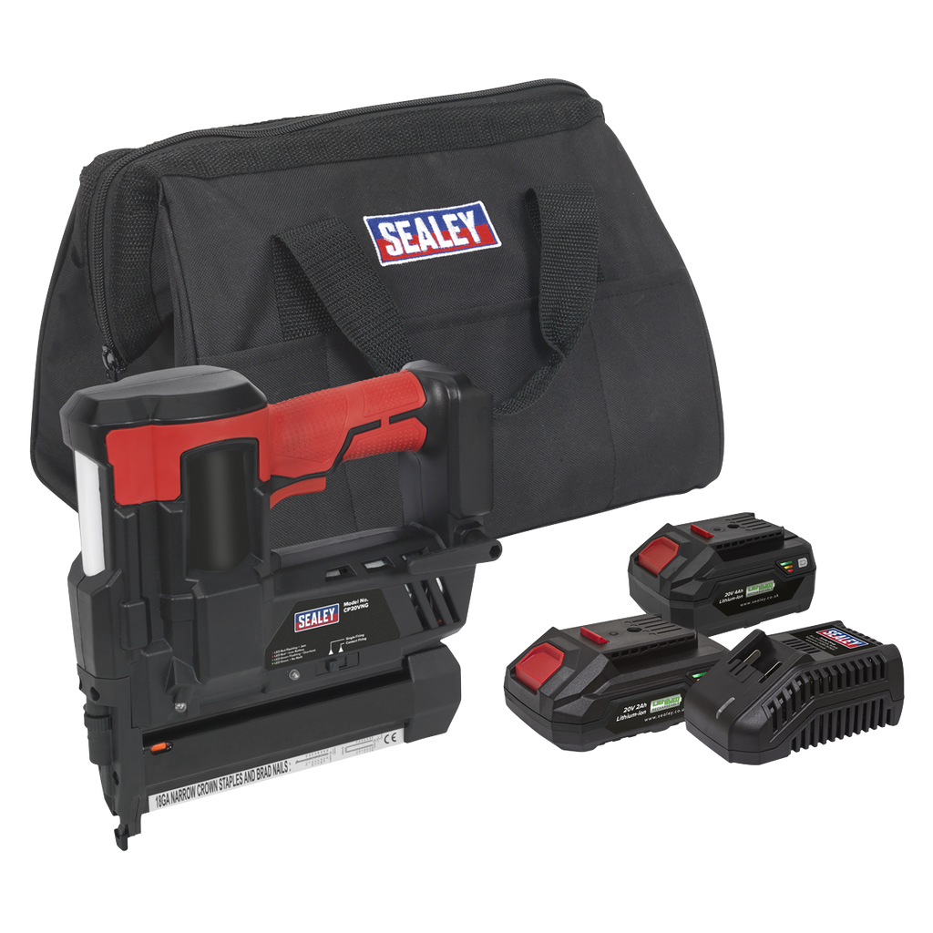 SV20 Series Cordless Nail/Staple Gun Kit 18G 20V - 2 Batteri