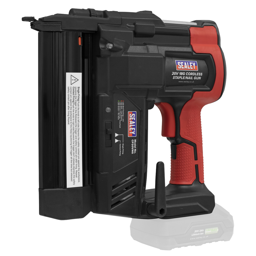 SV20 Series Cordless Nail/Staple Gun Kit 18G 20V - 2 Batteri